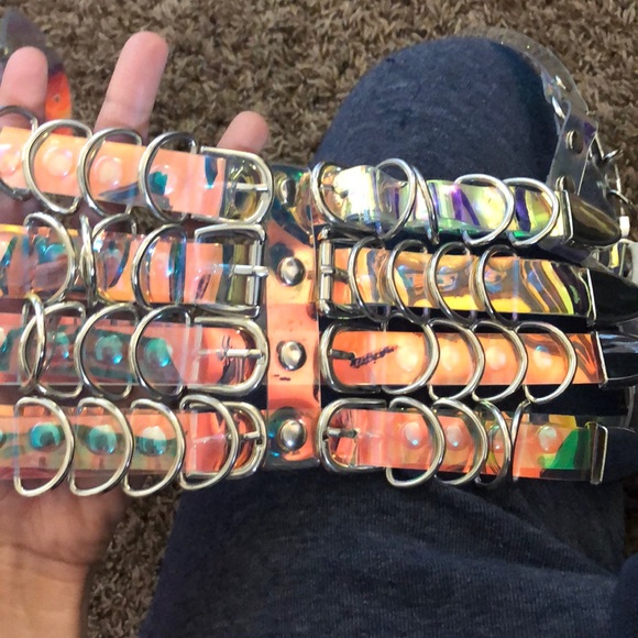 Iridescent laser pvc buckle harness - Picture 3 of 3